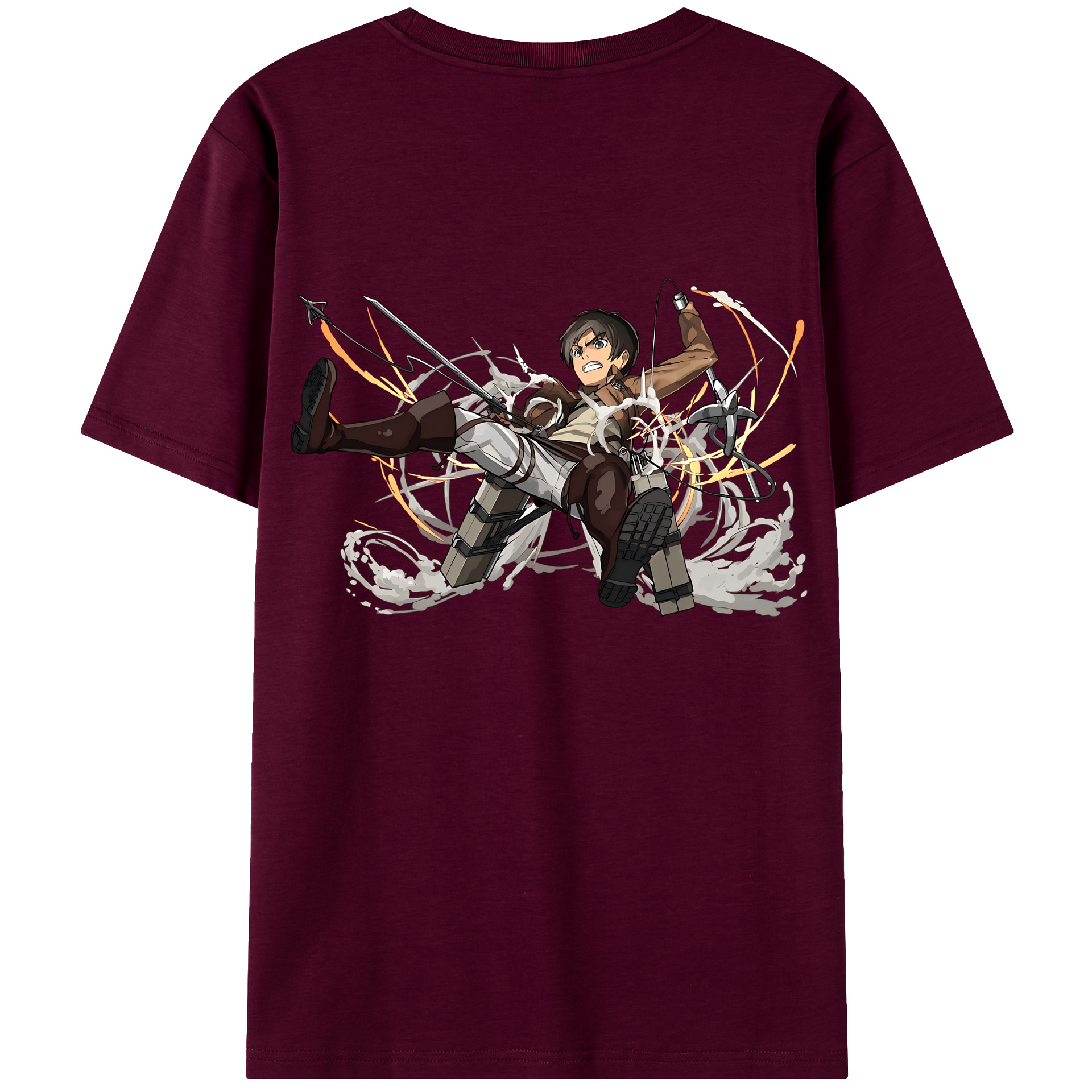 （画像用） 進撃の巨人 エレン･イェーガー Attack on Titan Eren Jäger レディース半袖Tシャツ(バックプリント)
